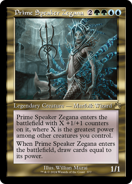 Prime Speaker Zegana (Retro Frame) (RVR-377) - Ravnica Remastered Foil