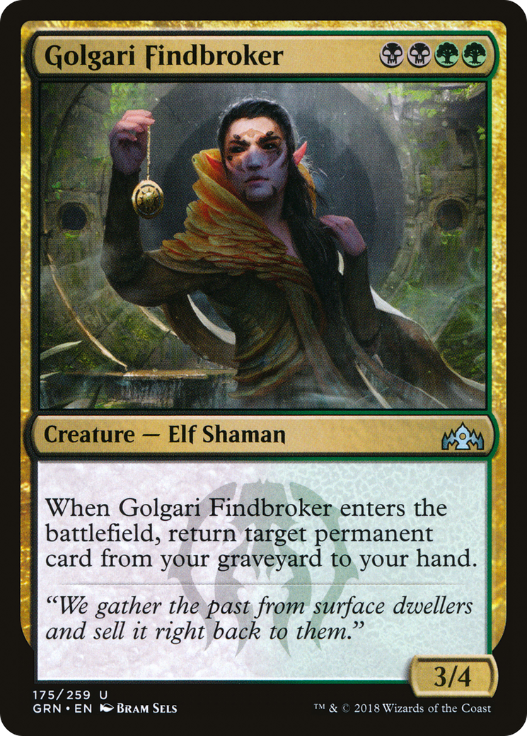 Golgari Findbroker (GRN-175) - Guilds of Ravnica Foil