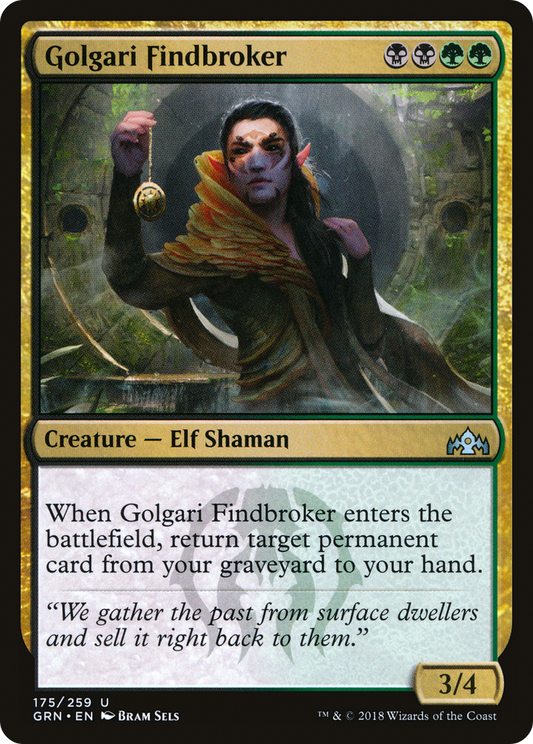 Golgari Findbroker (GRN-175) - Guilds of Ravnica Foil