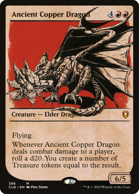 Ancient Copper Dragon (CLB-396) - Commander Legends: Battle for Baldur's Gate: (Showcase)