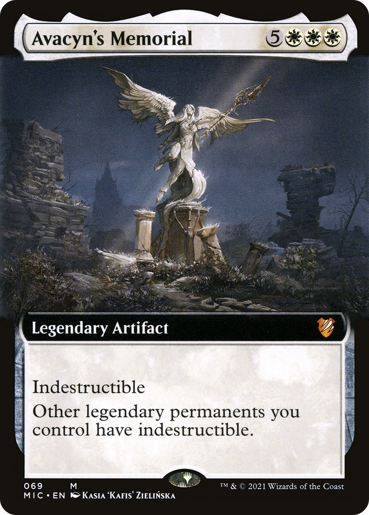 Avacyn's Memorial (Extended Art) (MIC-069) - Midnight Hunt Commander: (Extended Art)