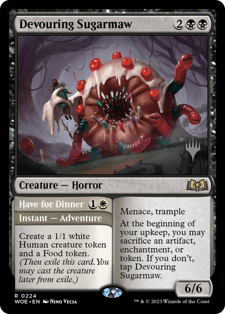 Devouring Sugarmaw // Have for Dinner (PWOE-224P) - Wilds of Eldraine Promos