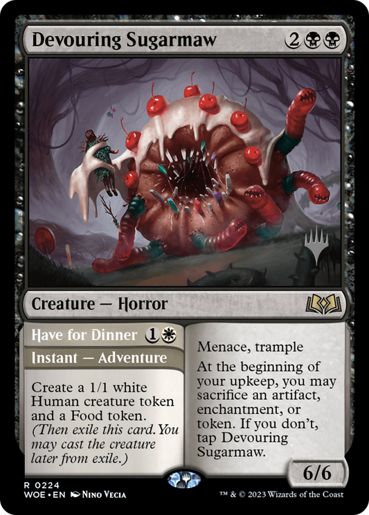 Devouring Sugarmaw // Have for Dinner (PWOE-224P) - Wilds of Eldraine Promos Foil