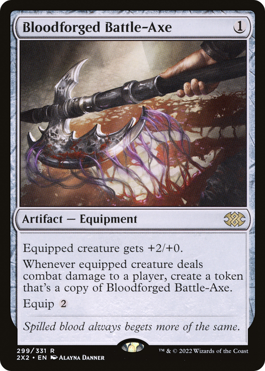 Bloodforged Battle-Axe (2X2-299) - Double Masters 2022 Foil