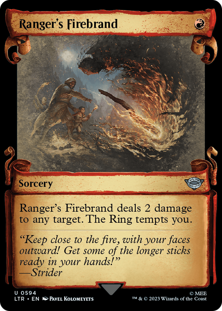 Ranger's Firebrand (Showcase Scrolls) (LTR-594) - The Lord of the Rings: Tales of Middle-earth: (Showcase)
