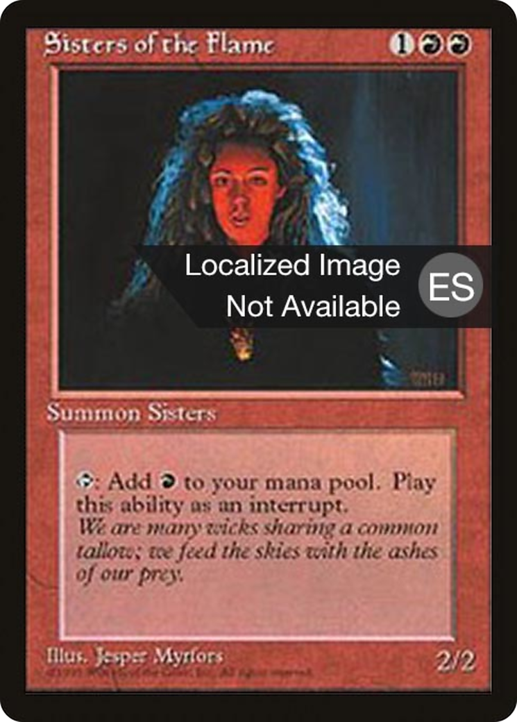 Sisters of the Flame (4BB-221) - Fourth Edition Foreign Black Border