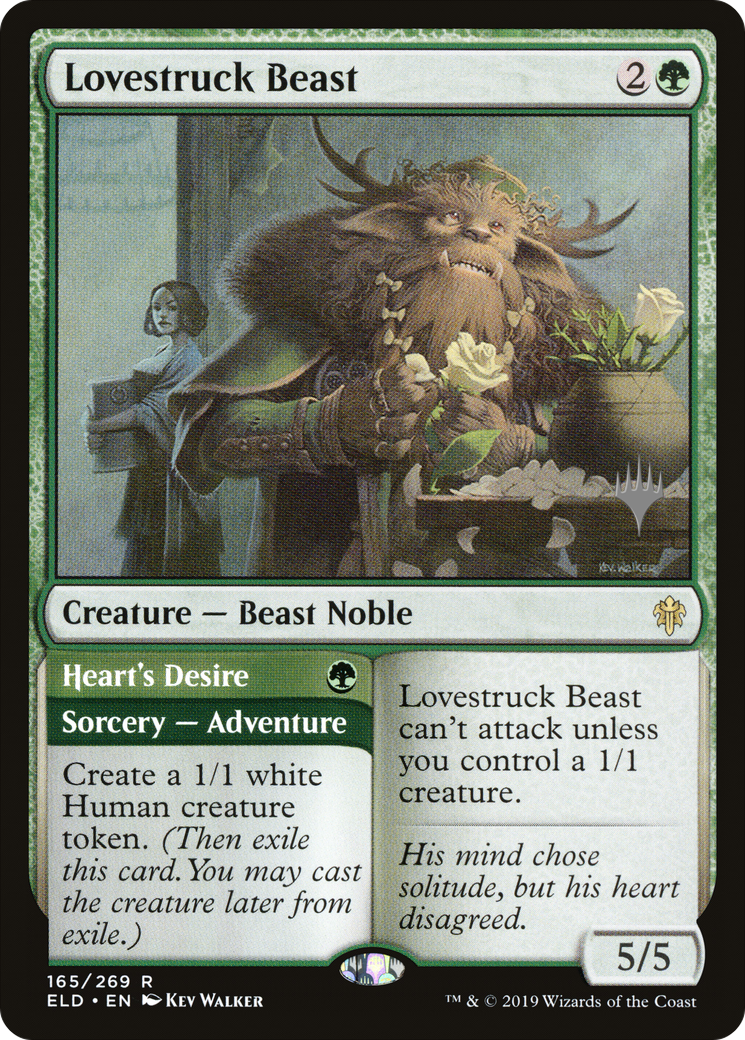 Lovestruck Beast (PPELD-165P) - Throne of Eldraine Promos (Promo Pack)