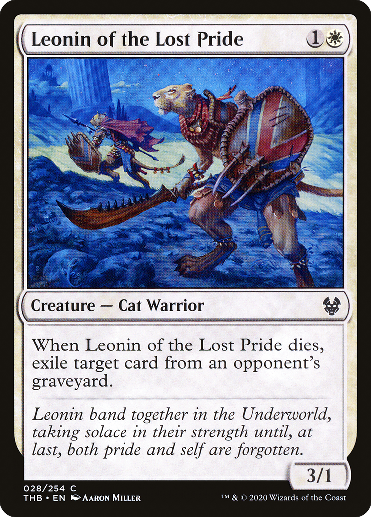 Leonin of the Lost Pride (THB-028) - Theros Beyond Death Foil