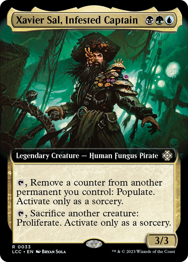 Xavier Sal, Infested Captain (LCC-033) - The Lost Caverns of Ixalan Commander: (Extended Art)