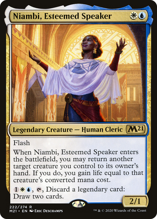 Niambi, Esteemed Speaker (M21-222) - Core Set 2021 Foil