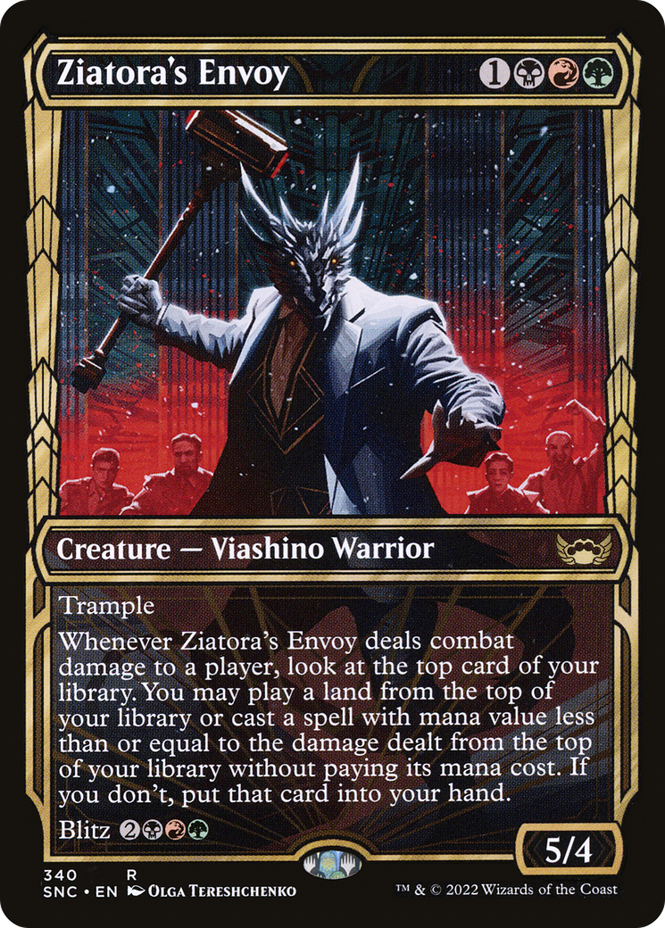 Ziatora's Envoy (SNC-340) - Streets of New Capenna: (Showcase) Foil