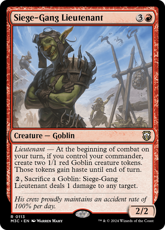 Siege-Gang Lieutenant (M3C-113) - Modern Horizons 3 Commander