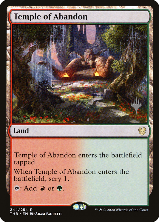 Temple of Abandon (PTHB-244P) - Theros Beyond Death Promos