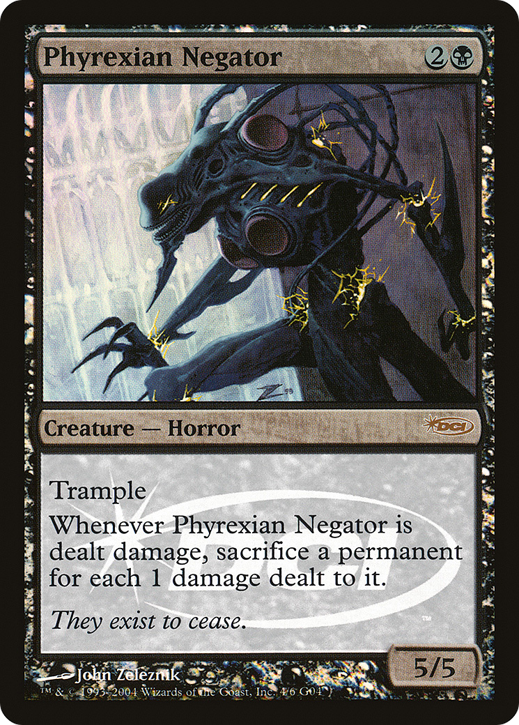 Phyrexian Negator (G04-004) - Judge Gift Cards 2004 Foil