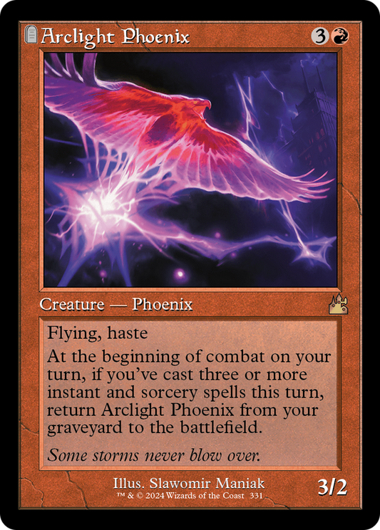 Arclight Phoenix (RVR-331) - Ravnica Remastered: (tombstone) Foil