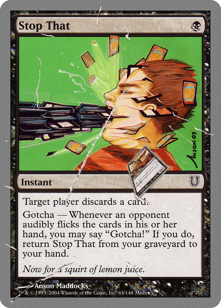 Stop That (UNH-063) - Unhinged Foil