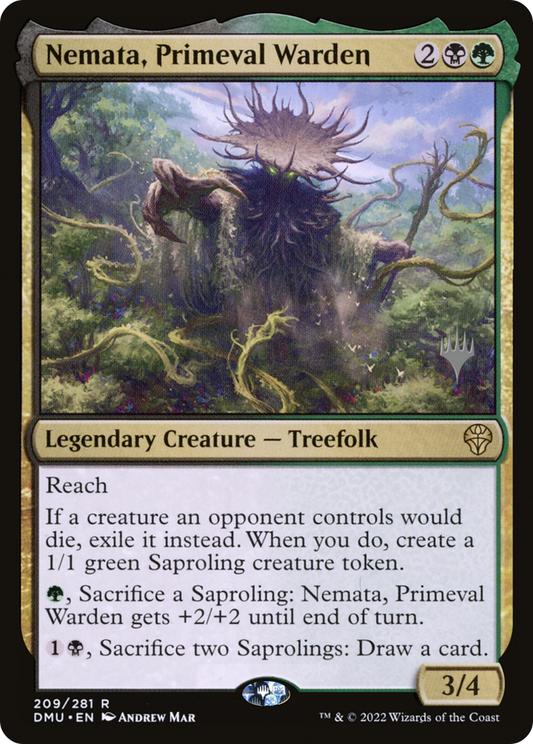 Nemata, Primeval Warden (PDMU-209P) - Dominaria United Promos Foil