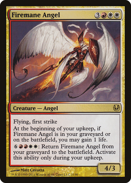 Firemane Angel (DDH-021) - Duel Decks: Ajani vs. Nicol Bolas