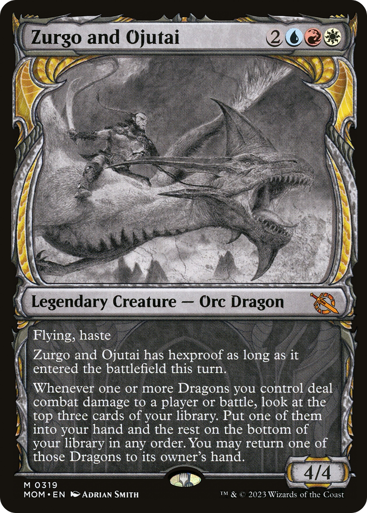 Zurgo and Ojutai (MOM-319) - March of the Machine: (Showcase) Foil