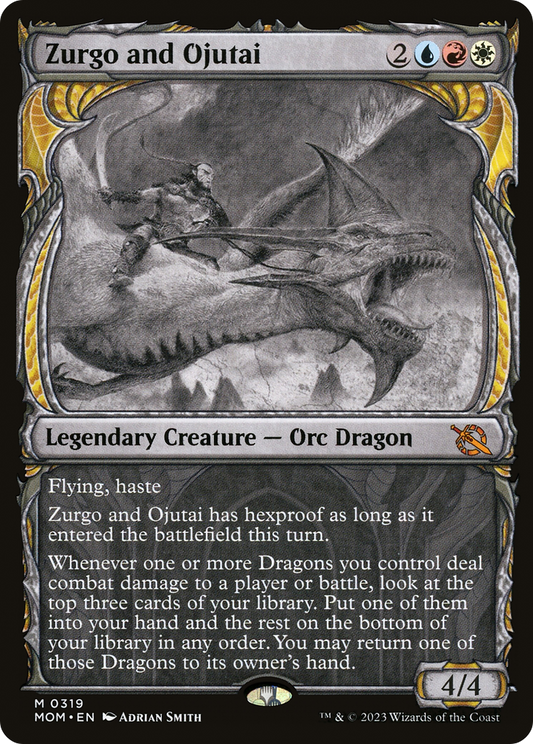 Zurgo and Ojutai (MOM-319) - March of the Machine: (Showcase) Foil