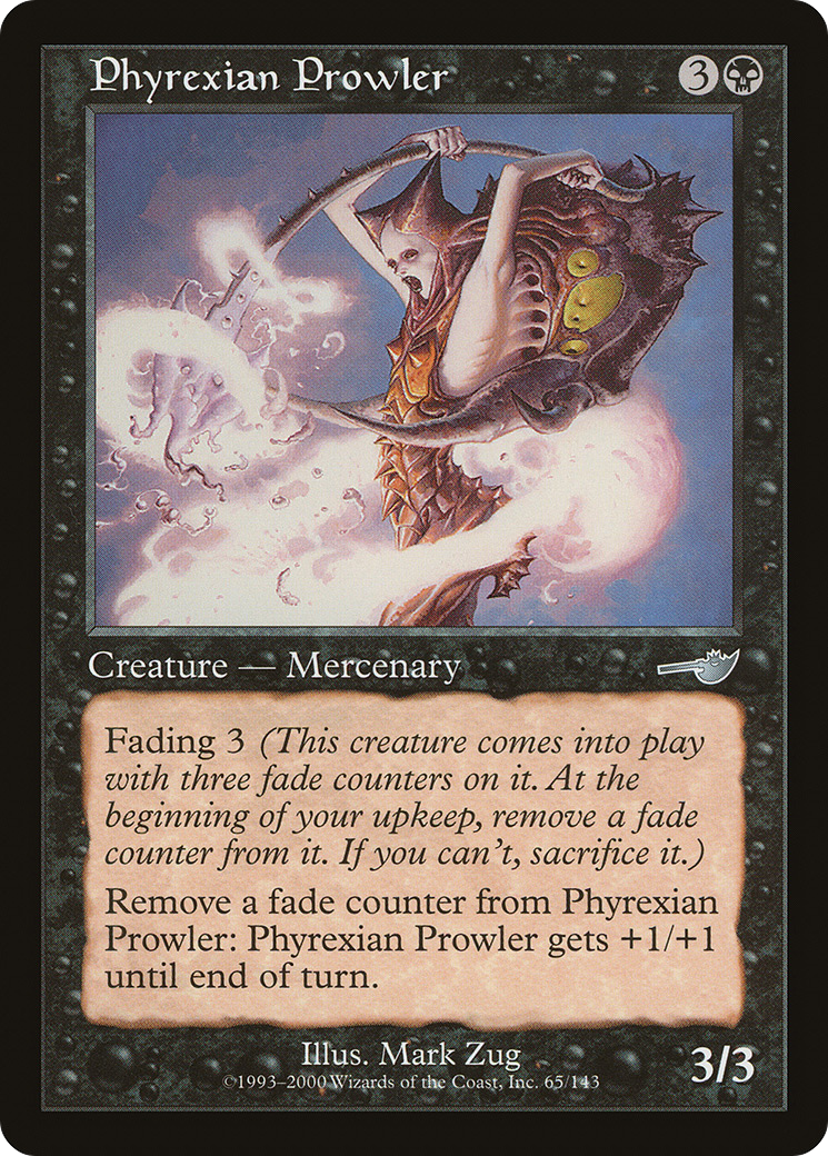 Phyrexian Prowler (NEM-065) - Nemesis Foil