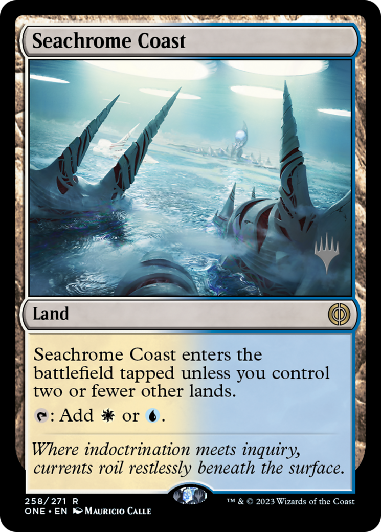 Seachrome Coast (PONE-258P) - Phyrexia: All Will Be One Promos Foil