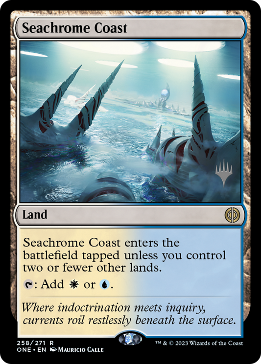 Seachrome Coast (PONE-258P) - Phyrexia: All Will Be One Promos Foil