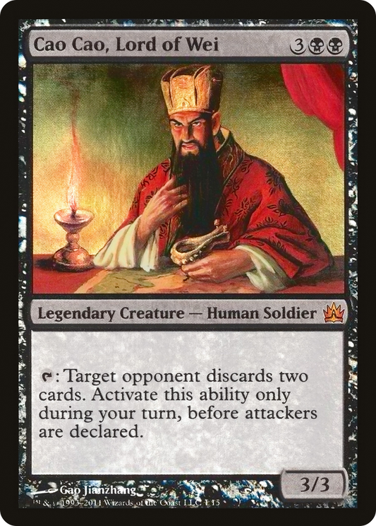 Cao Cao, Lord of Wei (V11-001) - From the Vault: Legends Foil