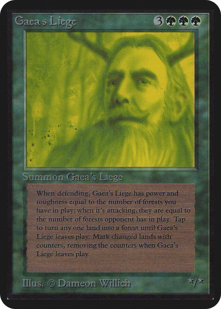 Gaea's Liege (LEA-196) - Limited Edition Alpha