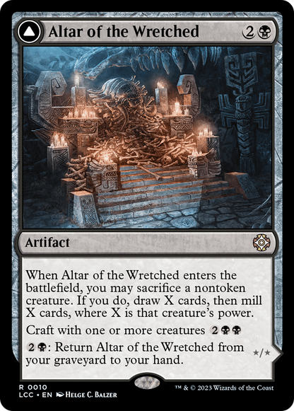 Altar of the Wretched // Wretched Bonemass (LCC-010) - The Lost Caverns of Ixalan Commander Foil