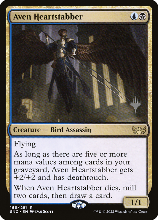 Aven Heartstabber (PPSNC-166) - Streets of New Capenna Promos (Promo Pack) Foil