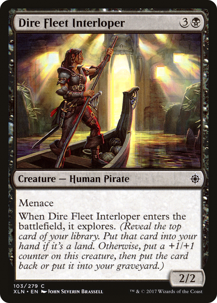 Dire Fleet Interloper (XLN-103) - Ixalan Foil