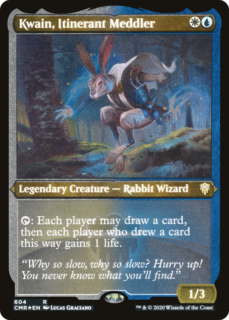 Kwain, Itinerant Meddler (CMR-604) - Commander Legends Etched Foil