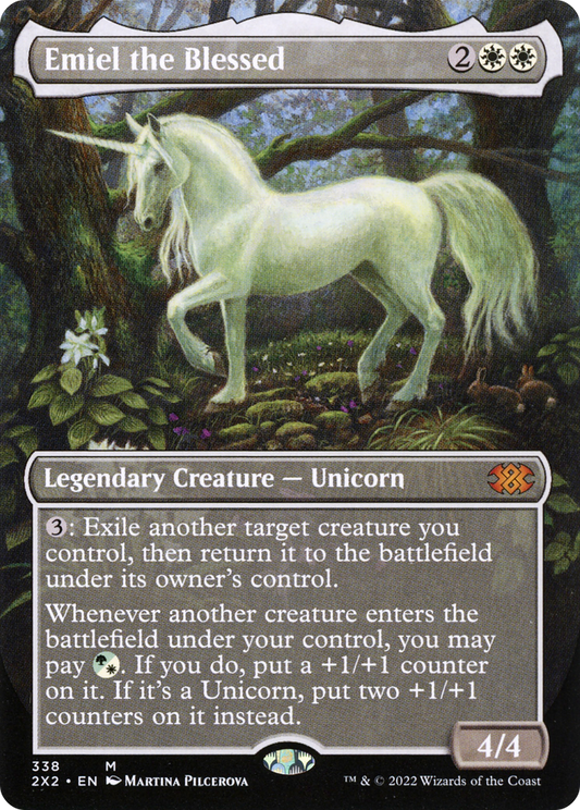 Emiel the Blessed (Borderless) (2X2-338) - Double Masters 2022 (Borderless) Foil