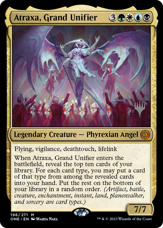 Atraxa, Grand Unifier (PPONE-196) - Phyrexia: All Will Be One Promos Foil (Promo Pack)
