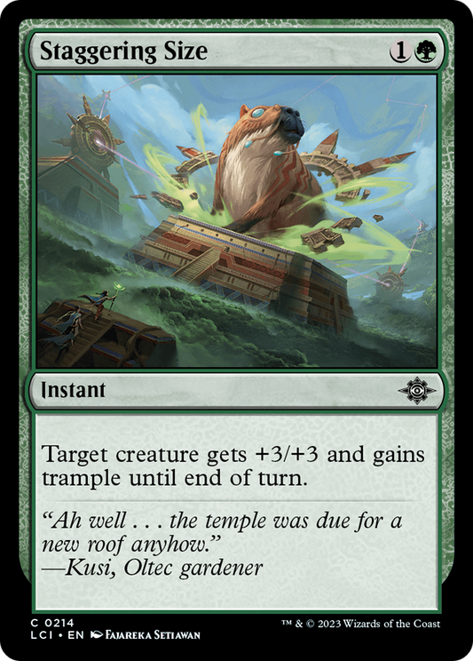 Staggering Size (LCI-214) - The Lost Caverns of Ixalan Foil