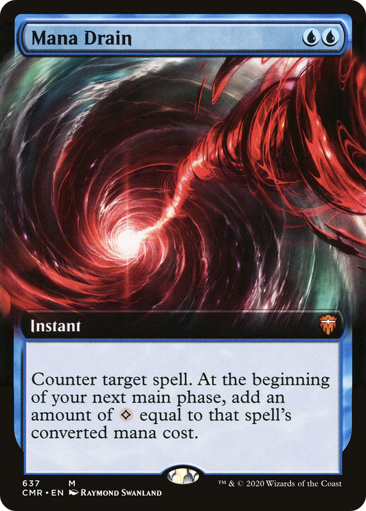 Mana Drain (CMR-637) - Commander Legends: (Extended Art)