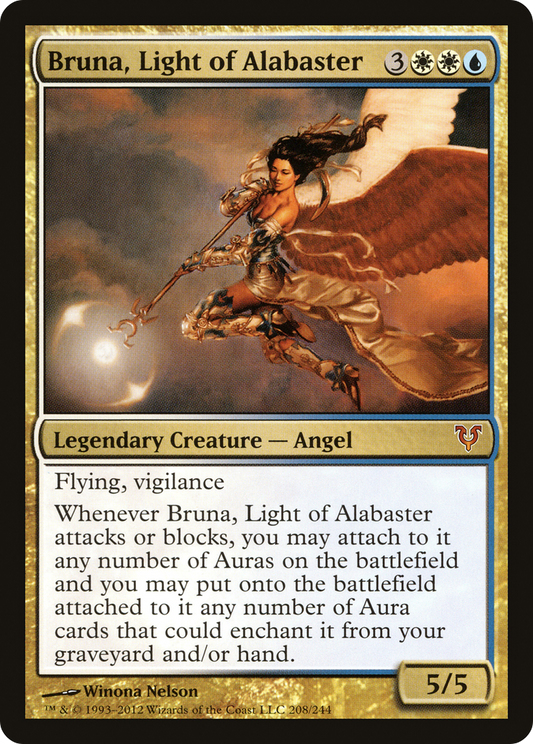 Bruna, Light of Alabaster (AVR-208) - Avacyn Restored Foil