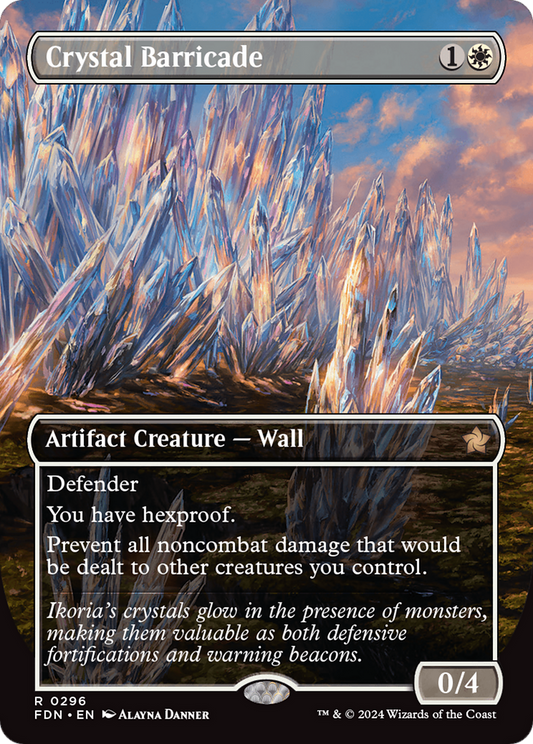 Crystal Barricade (Borderless)  (Borderless)(FDN-296) - Foundations Foil