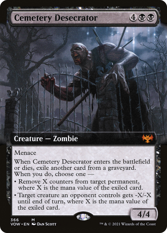 Cemetery Desecrator (VOW-366) - Innistrad: Crimson Vow: (Extended Art)