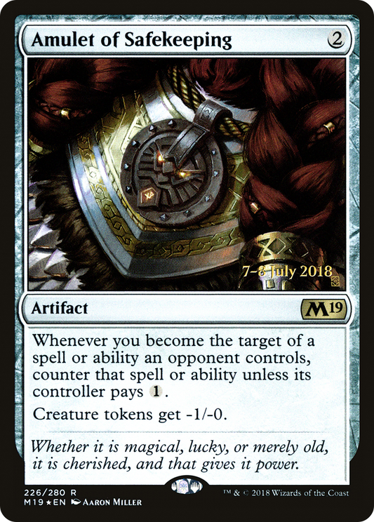 Amulet of Safekeeping (PM19-226S) - Core Set 2019 Promos Foil