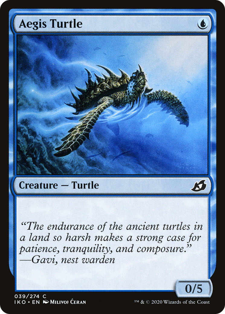 Aegis Turtle (IKO-039) - Ikoria: Lair of Behemoths Foil