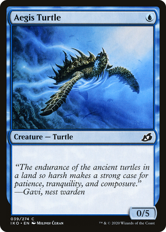 Aegis Turtle (IKO-039) - Ikoria: Lair of Behemoths Foil