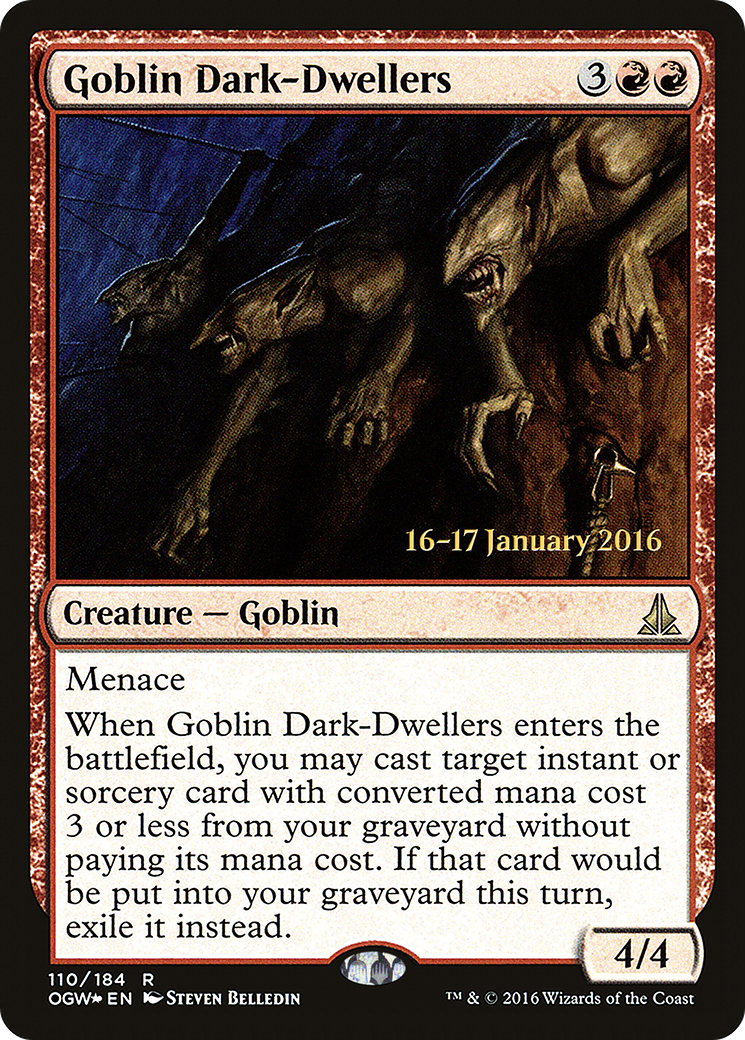 Goblin Dark-Dwellers (PRE-110S) - Oath of the Gatewatch Promos (Prerelease) Foil