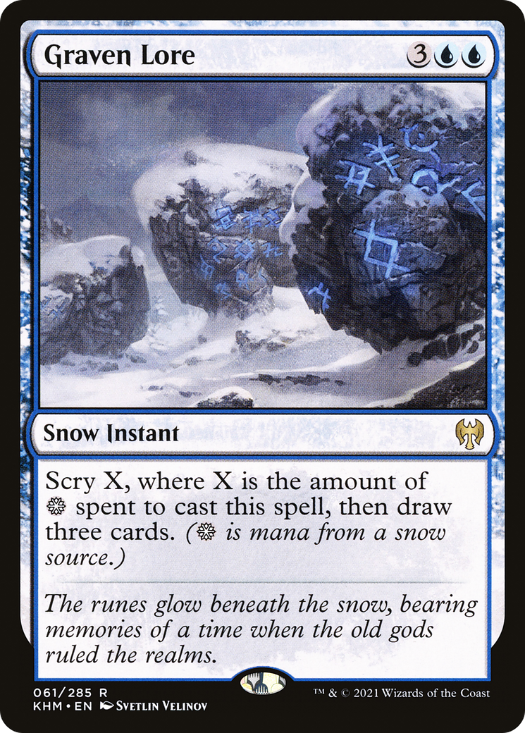 Graven Lore  (KHM-061) - Kaldheim: (snow)
