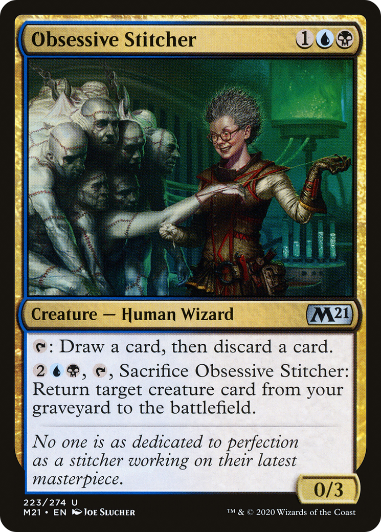 Obsessive Stitcher (M21-223) - Core Set 2021 Foil