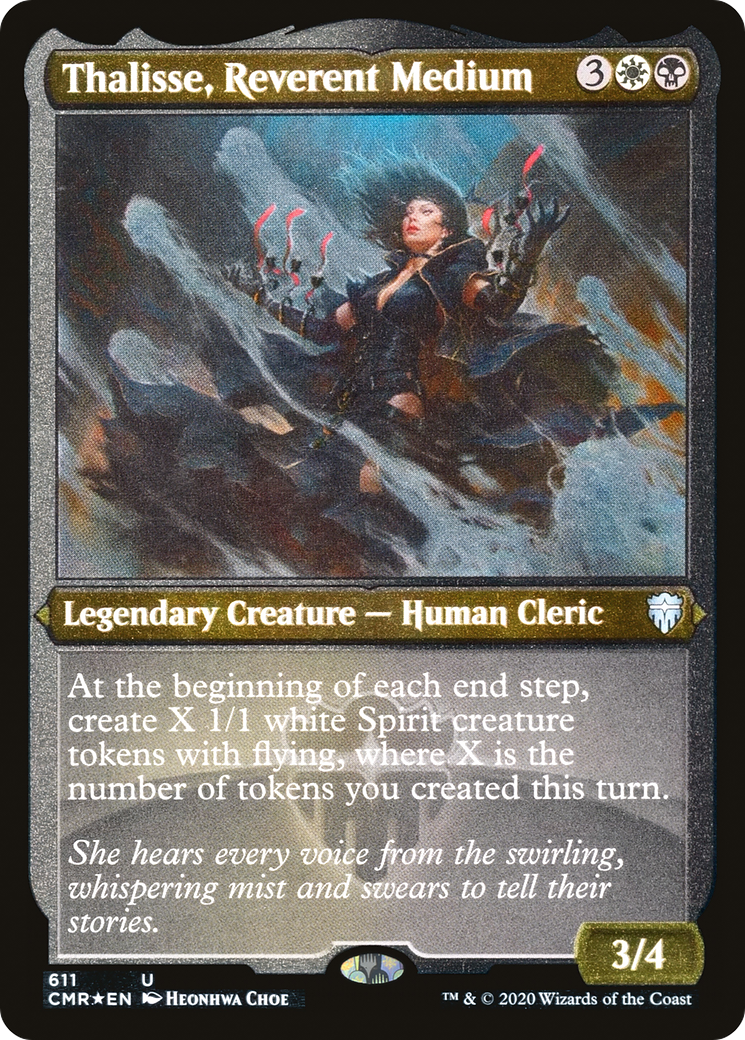 Thalisse, Reverent Medium (CMR-611) - Commander Legends Etched Foil