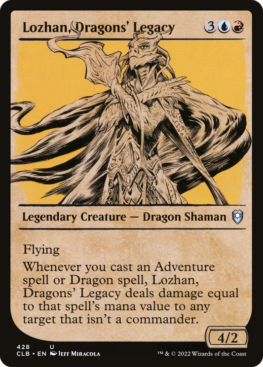 Lozhan, Dragons' Legacy (CLB-428) - Commander Legends: Battle for Baldur's Gate: (Showcase) Foil