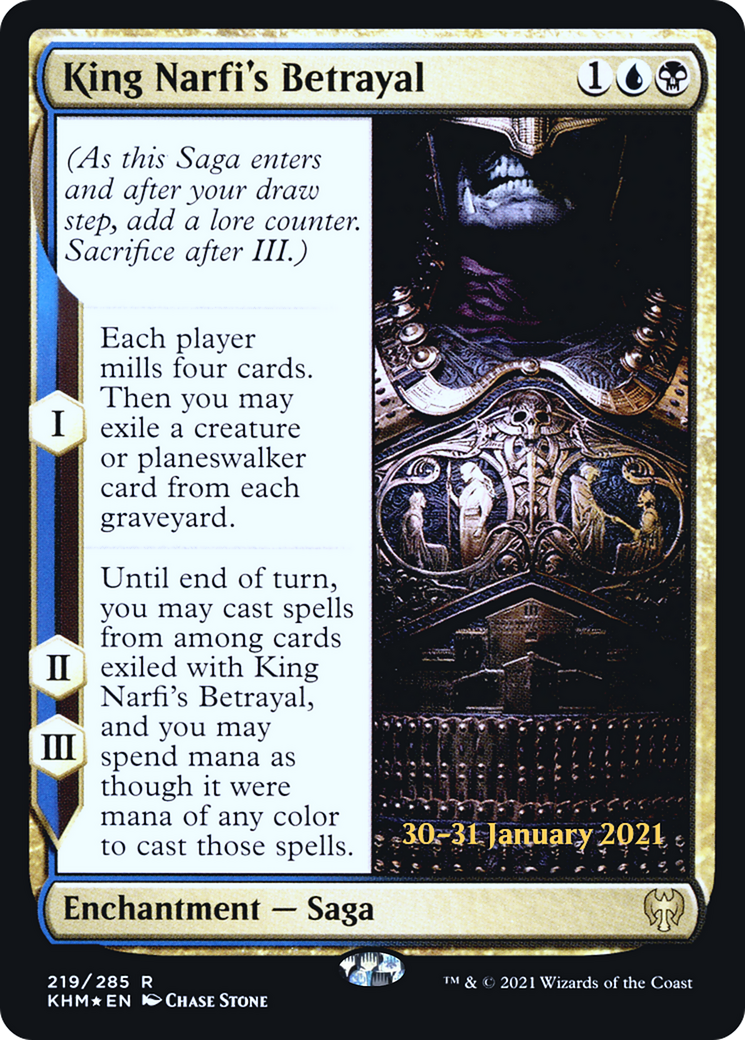 King Narfi's Betrayal (PKHM-219S) - Kaldheim Promos Foil