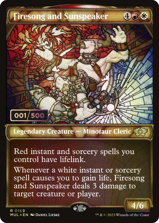 Firesong and Sunspeaker (MUL-169Z) - Multiverse Legends: (Showcase) Foil